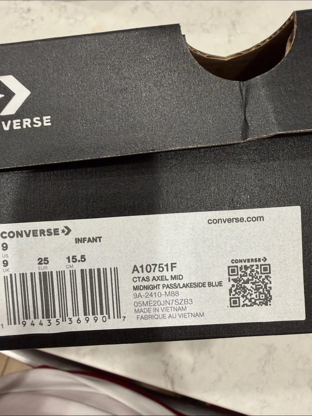 Converse Kids Chuck Taylor Axel High Top - Navy/White